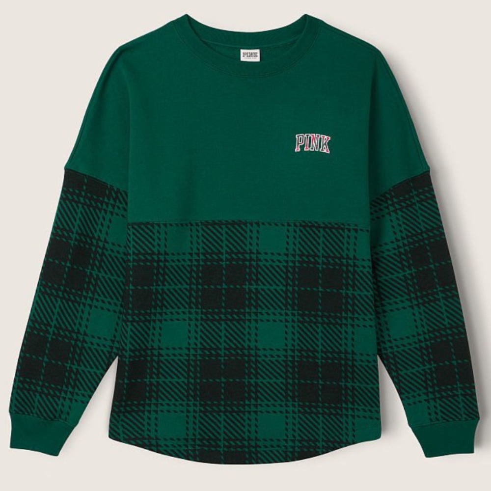 New Pink Varsity crew sweatshirt